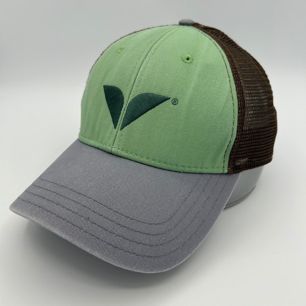 Snowbird Trucker Hat Ski Resort Unisex OSFM Green Grey Brown Outdoorsy Gorpcore
